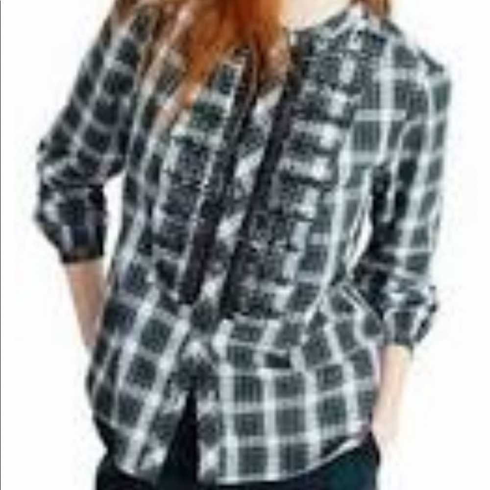 J Crew Plaid Button Down Shirt NWT